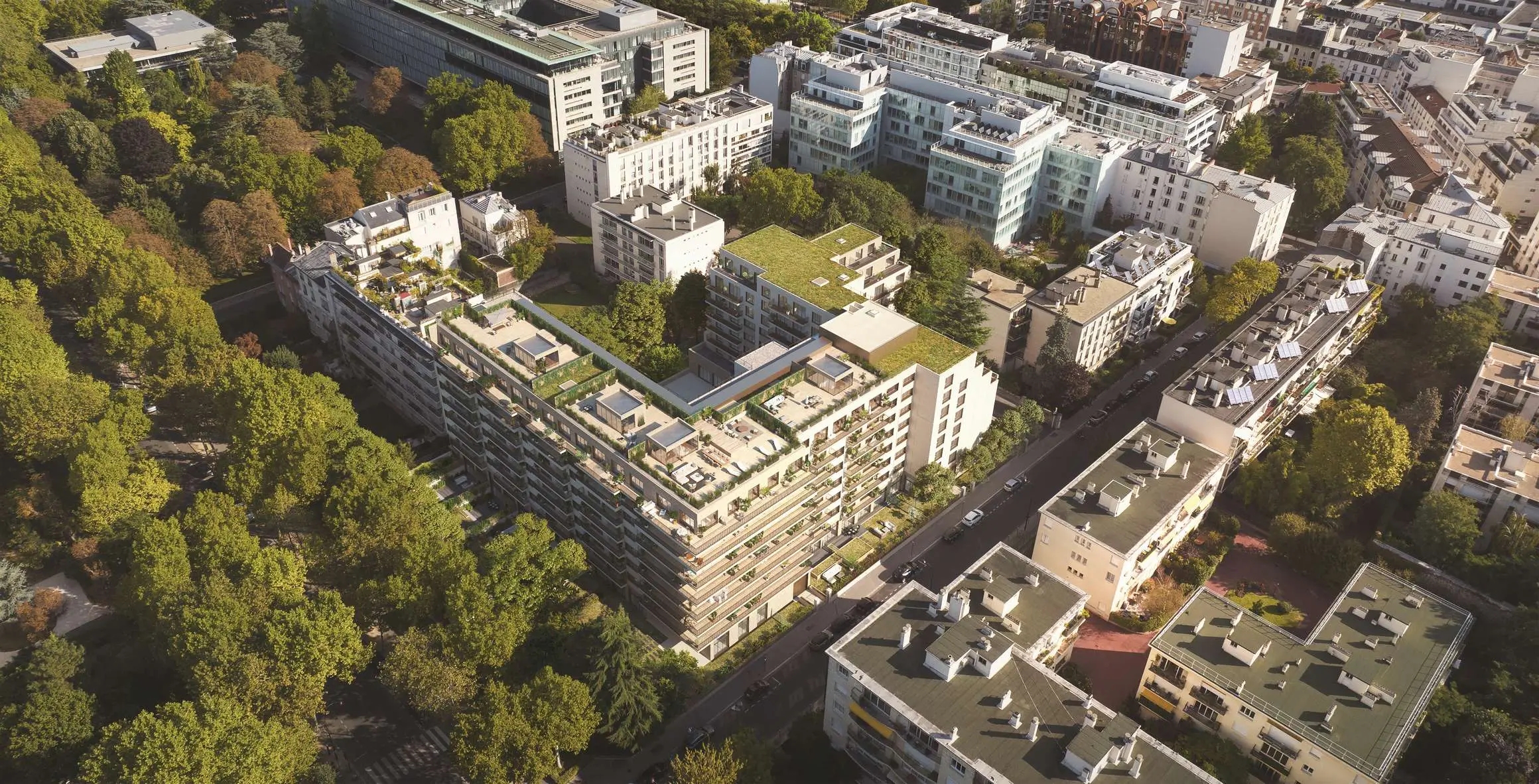 Maquette 3D du programme immobilier neuf à Neuilly-sur-Seine - 58 Victor Hugo